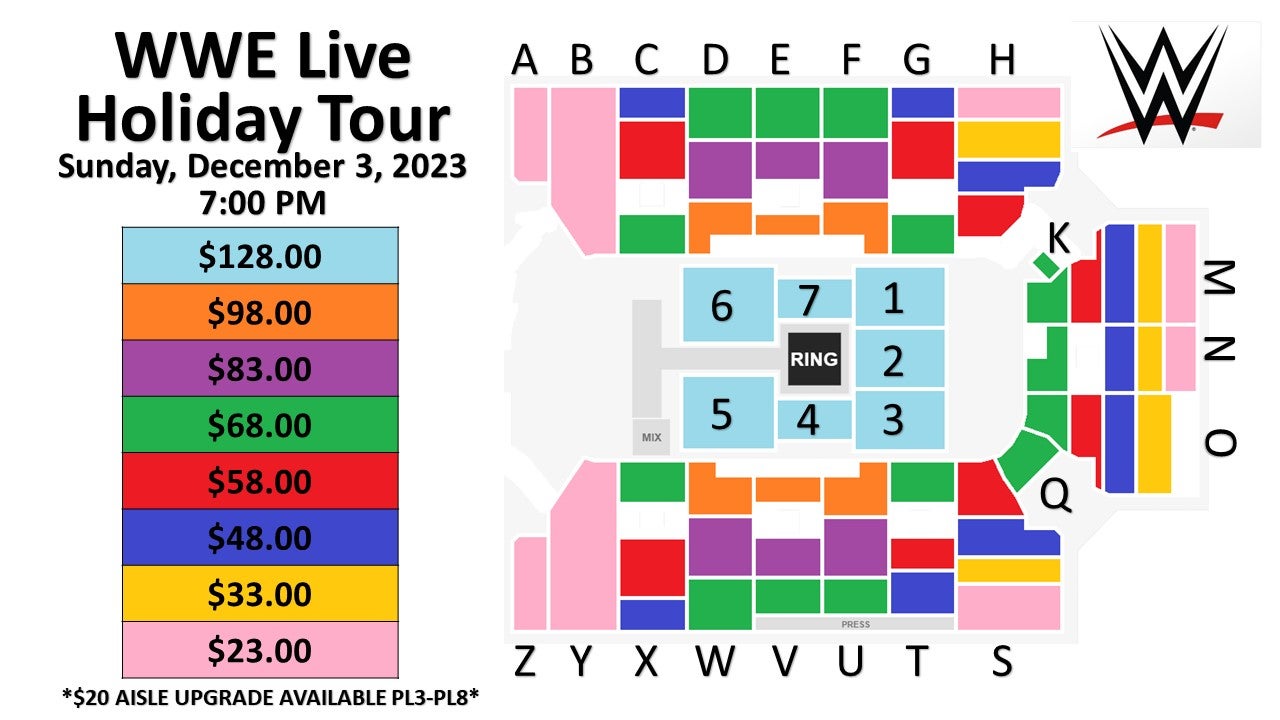 WWE LIVE Holiday Tour Cross Insurance Arena